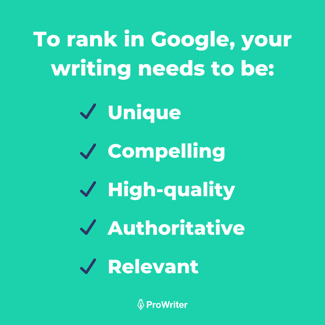 SEO Writing Tips_Rank In Google Checklist